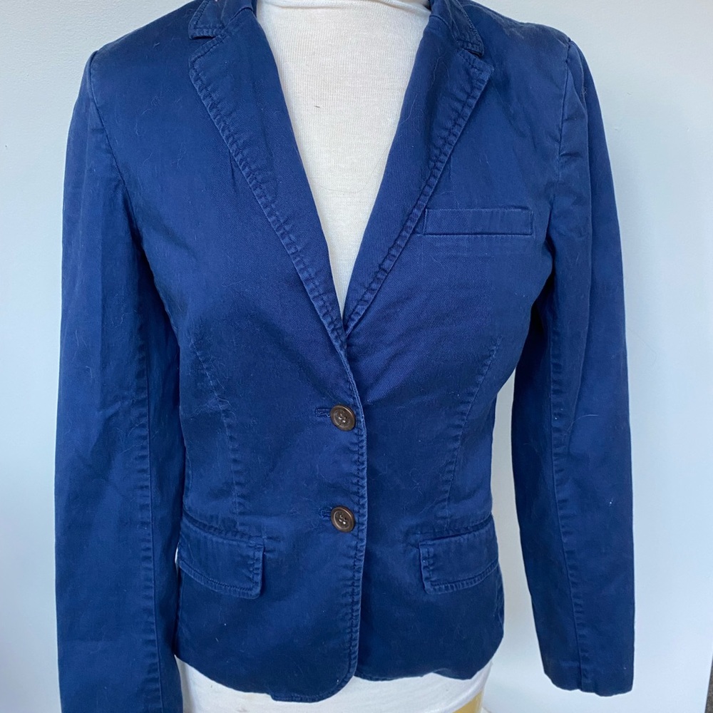 LOGG Label of Graded Goods H&M Black Jacket Blazer Womens Size 8 Stretch